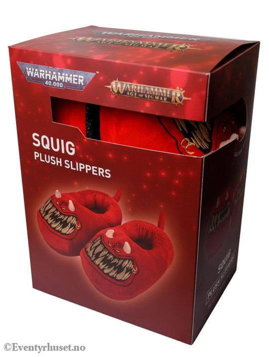 Warhammer 40,000 Slippers Red Squig Slippers (One Size) Fashion & Accessories