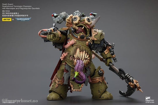 Warhammer 40k Action Figure 1/18 Death Guard Deathshroud Terminator Champion with Manreaper and Plaguespurter Gauntlets