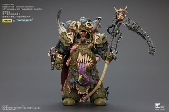 Warhammer 40k Action Figure 1/18 Death Guard Deathshroud Terminator Champion with Manreaper and Plaguespurter Gauntlets