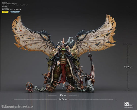 Warhammer 40k Action Figure 1/18 Mortarion Daemon Primarch of Nurgle with Ancient weapons The Lantern and Silence 21 cm