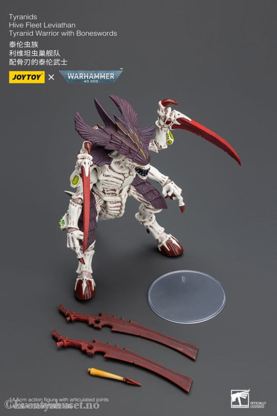 Warhammer 40k Action Figure 1/18 Tyranids Hive Fleet Leviathan Tyranid Warrior with Boneswords 12 cm Toys