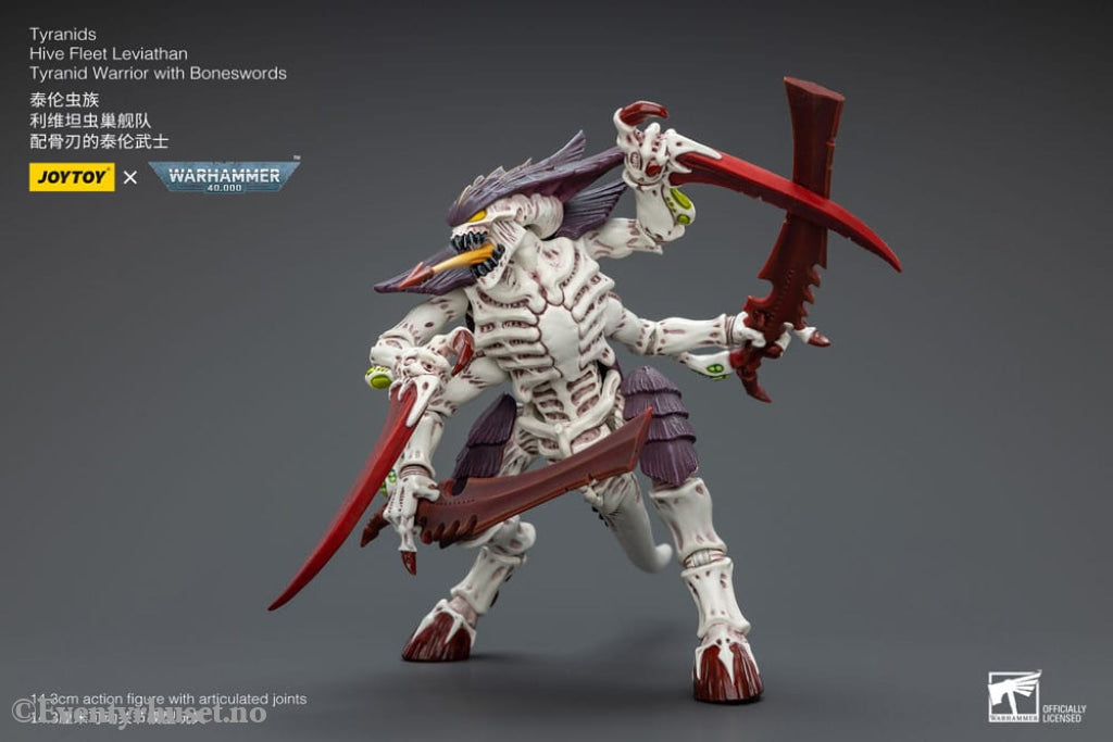 Warhammer 40k Action Figure 1/18 Tyranids Hive Fleet Leviathan Tyranid Warrior with Boneswords 12 cm Toys