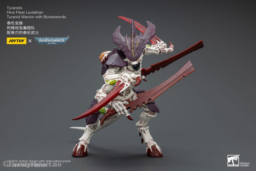 Warhammer 40k Action Figure 1/18 Tyranids Hive Fleet Leviathan Tyranid Warrior with Boneswords 12 cm Toys