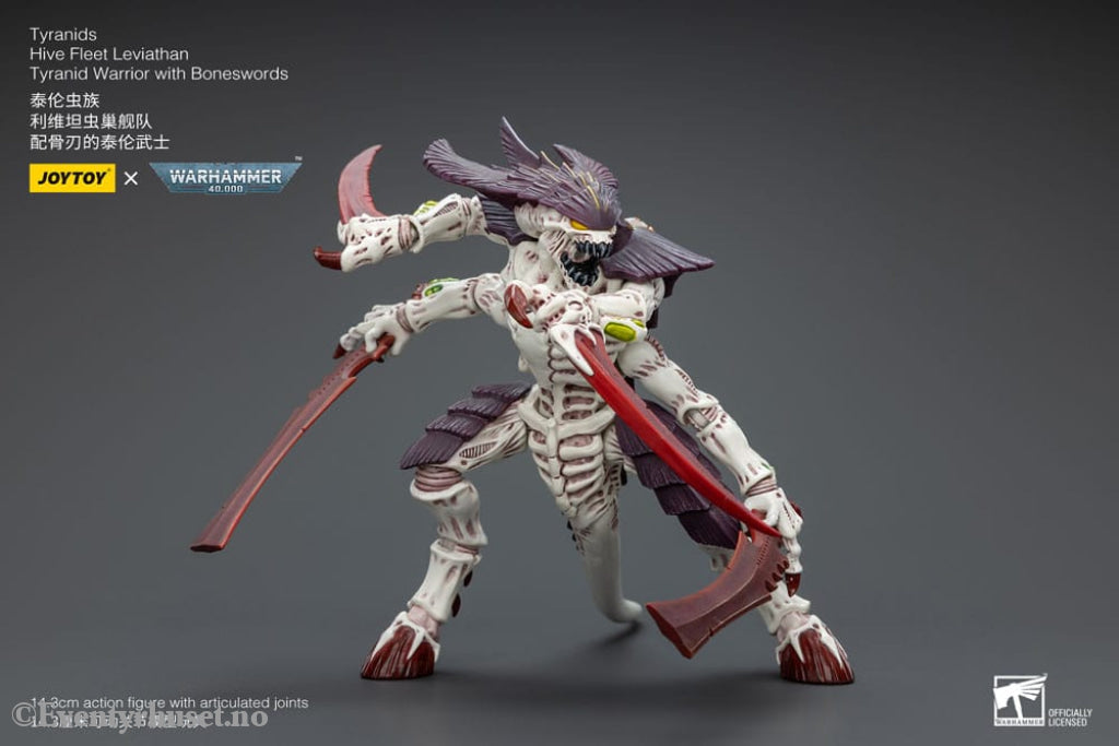 Warhammer 40k Action Figure 1/18 Tyranids Hive Fleet Leviathan Tyranid Warrior with Boneswords 12 cm Toys