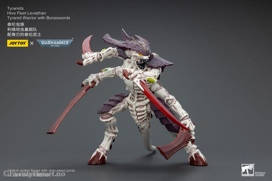 Warhammer 40k Action Figure 1/18 Tyranids Hive Fleet Leviathan Tyranid Warrior with Boneswords 12 cm Toys