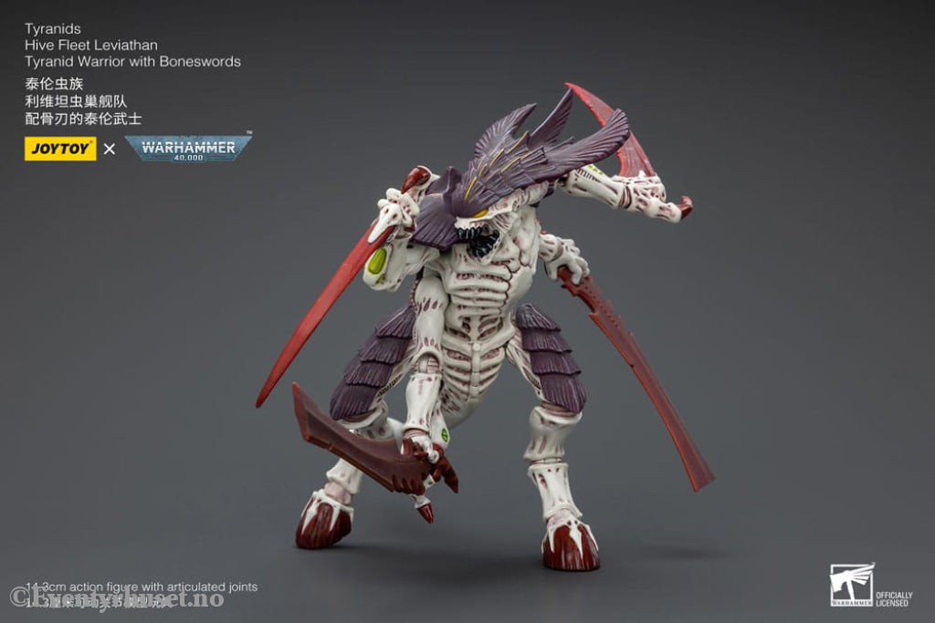 Warhammer 40k Action Figure 1/18 Tyranids Hive Fleet Leviathan Tyranid Warrior with Boneswords 12 cm Toys