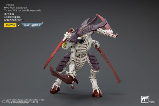 Warhammer 40k Action Figure 1/18 Tyranids Hive Fleet Leviathan Tyranid Warrior with Boneswords 12 cm Toys