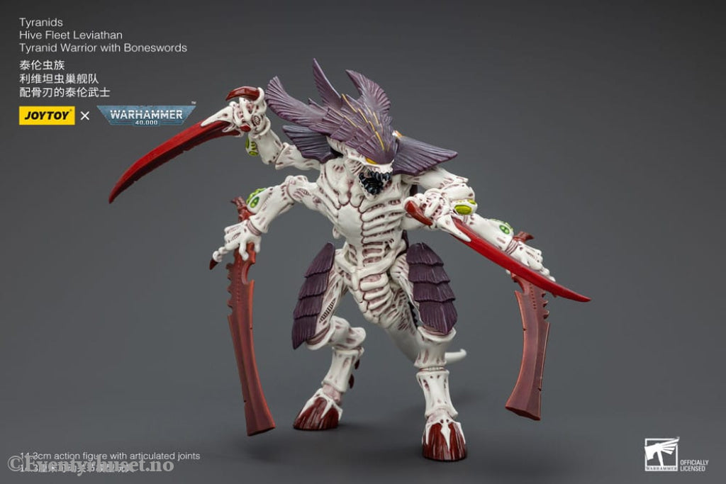 Warhammer 40k Action Figure 1/18 Tyranids Hive Fleet Leviathan Tyranid Warrior with Boneswords 12 cm Toys