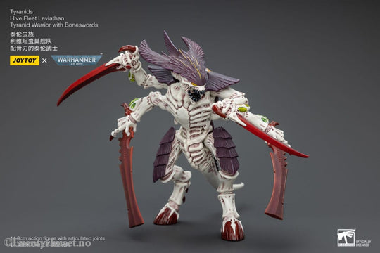 Warhammer 40k Action Figure 1/18 Tyranids Hive Fleet Leviathan Tyranid Warrior with Boneswords 12 cm Toys