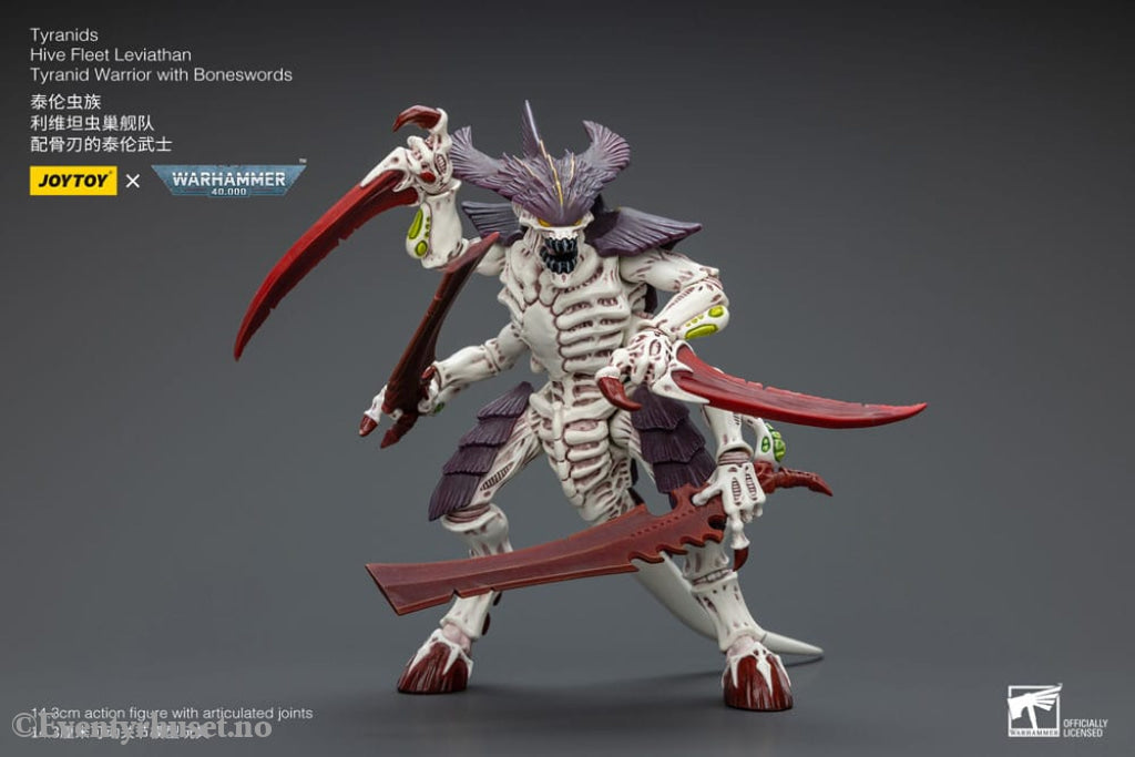Warhammer 40k Action Figure 1/18 Tyranids Hive Fleet Leviathan Tyranid Warrior with Boneswords 12 cm Toys