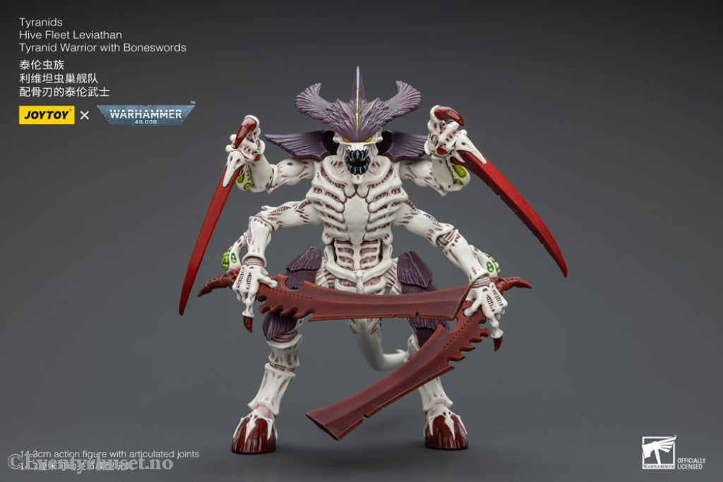 Warhammer 40k Action Figure 1/18 Tyranids Hive Fleet Leviathan Tyranid Warrior with Boneswords 12 cm Toys