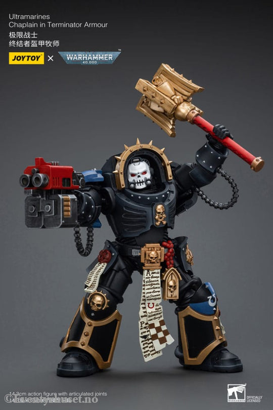 Warhammer 40k Action Figure 1/18 Ultramarines Chaplain in Terminator Armour 12 cm Toys