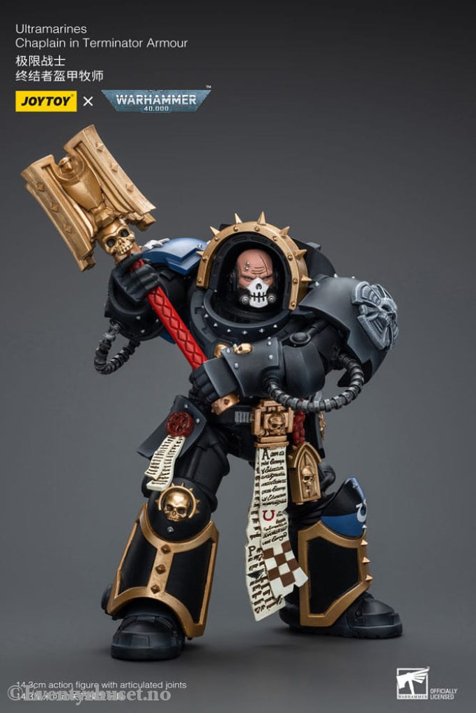 Warhammer 40k Action Figure 1/18 Ultramarines Chaplain in Terminator Armour 12 cm Toys