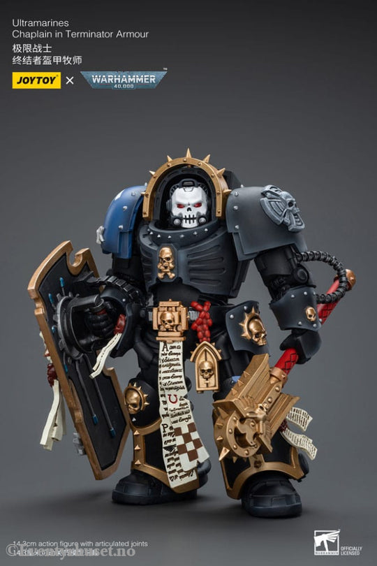 Warhammer 40k Action Figure 1/18 Ultramarines Chaplain in Terminator Armour 12 cm Toys