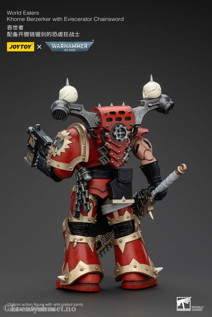 Warhammer 40k Action Figure 1/18 World Eaters Khorne Berzerker with Eviscerator Chainsword 13 cm Toys