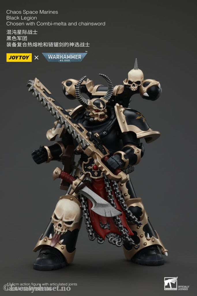 Warhammer 40k Actionfigur Chaos Space Marines Black Legion Chosen with Combi-melta and chainsword 20 cm Toys