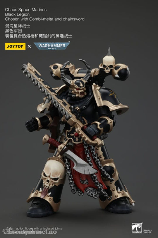 Warhammer 40k Actionfigur Chaos Space Marines Black Legion Chosen with Combi-melta and chainsword 20 cm Toys