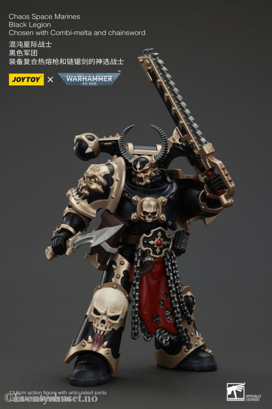 Warhammer 40k Actionfigur Chaos Space Marines Black Legion Chosen with Combi-melta and chainsword 20 cm Toys