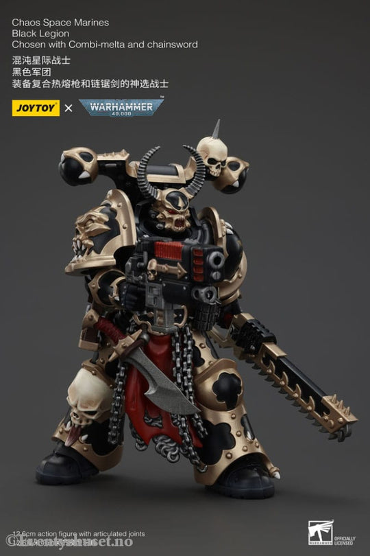 Warhammer 40k Actionfigur Chaos Space Marines Black Legion Chosen with Combi-melta and chainsword 20 cm Toys