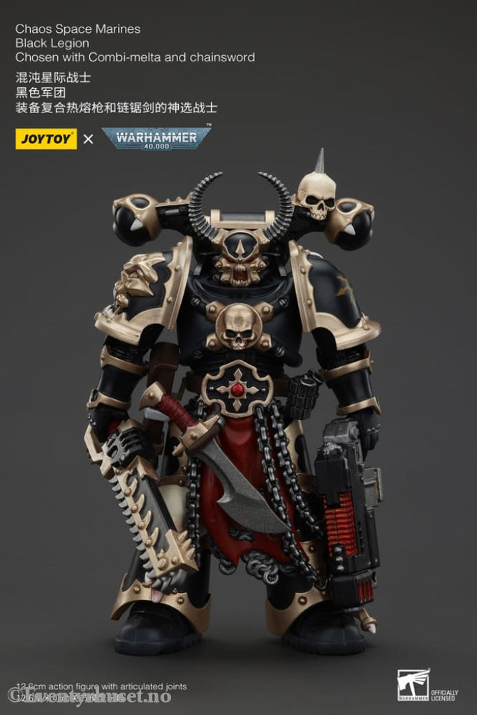 Warhammer 40k Actionfigur Chaos Space Marines Black Legion Chosen with Combi-melta and chainsword 20 cm Toys