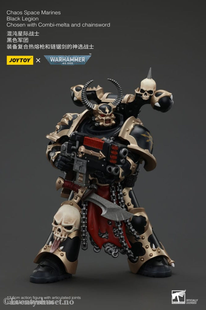 Warhammer 40k Actionfigur Chaos Space Marines Black Legion Chosen with Combi-melta and chainsword 20 cm Toys