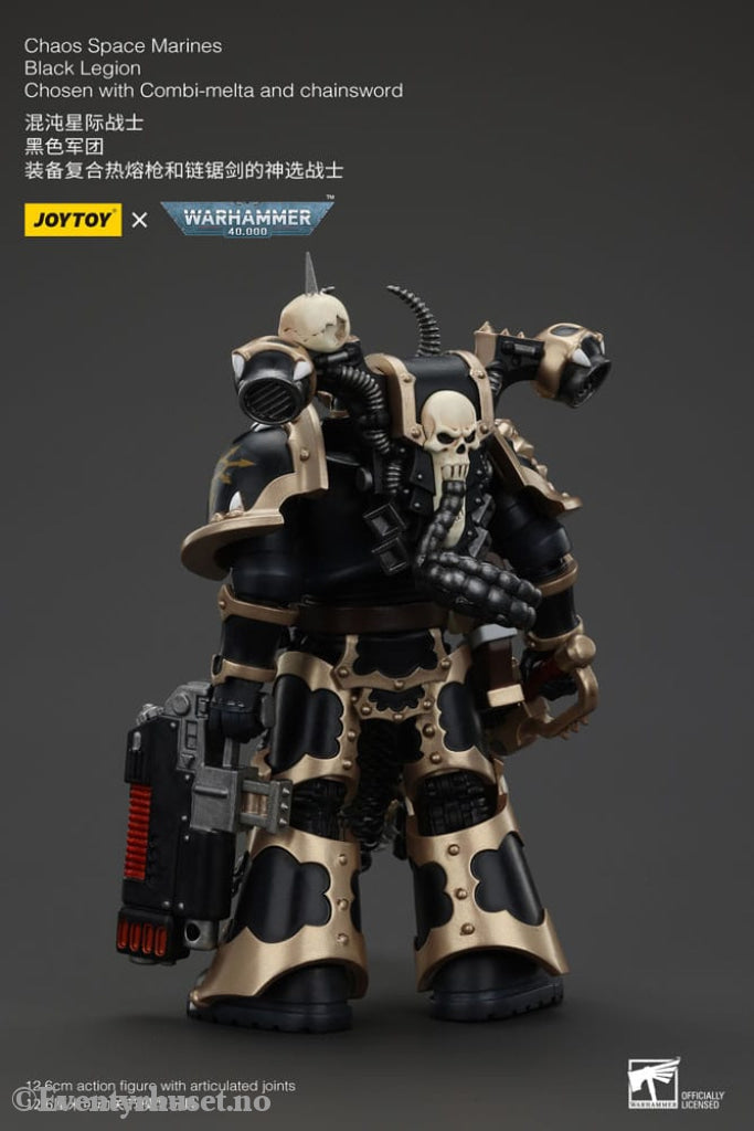 Warhammer 40k Actionfigur Chaos Space Marines Black Legion Chosen with Combi-melta and chainsword 20 cm Toys