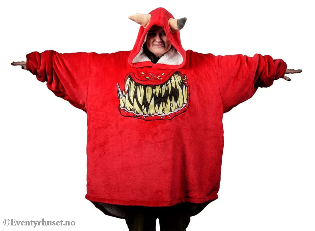 Warhammer 40K Oversized Hoodie Blanket Squig Red Fashion & Accessories