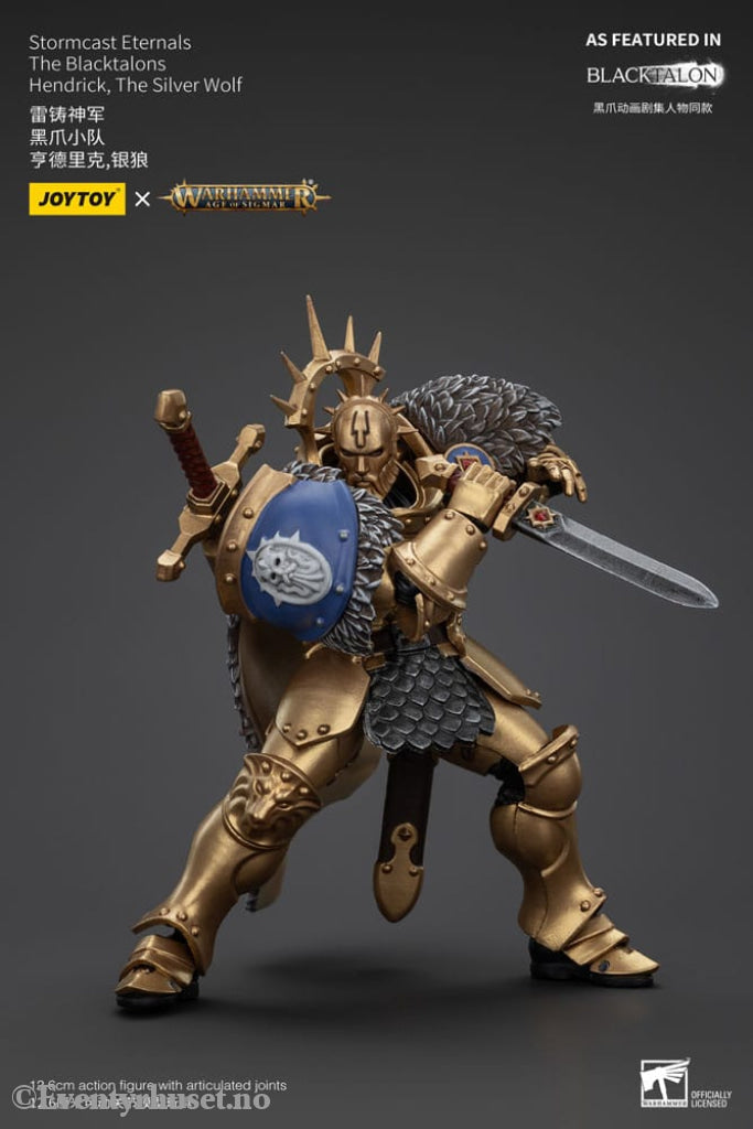 Warhammer Age of Sigmar Actionfigur Stormcast Eternals The Blacktalons Hendrick The Silver Wolf 20 cm Toys