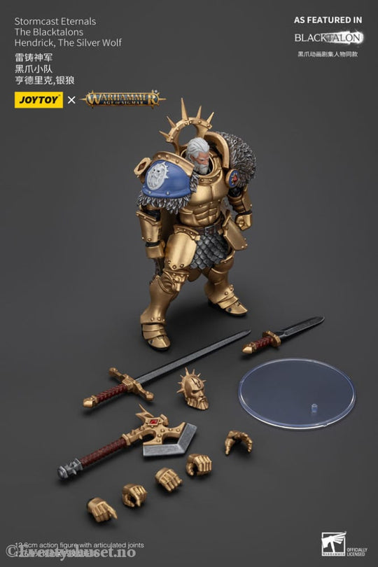 Warhammer Age of Sigmar Actionfigur Stormcast Eternals The Blacktalons Hendrick The Silver Wolf 20 cm Toys