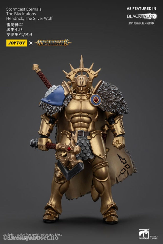 Warhammer Age of Sigmar Actionfigur Stormcast Eternals The Blacktalons Hendrick The Silver Wolf 20 cm Toys