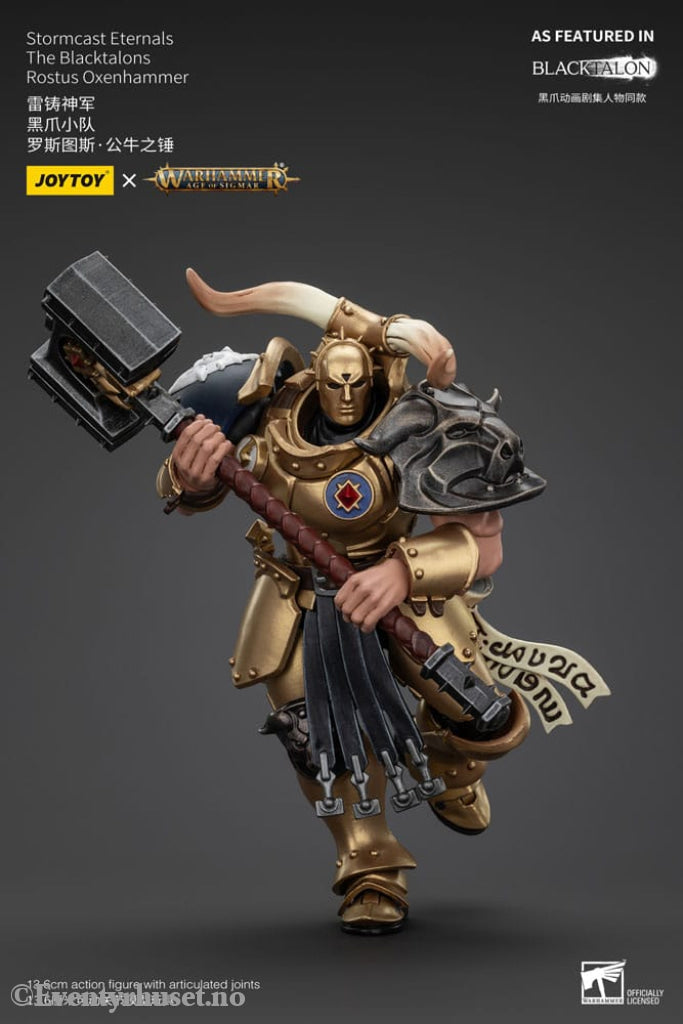 Warhammer Age of Sigmar Actionfigur Stormcast Eternals The Blacktalons Rostus Oxen hammer 20 cm Toys