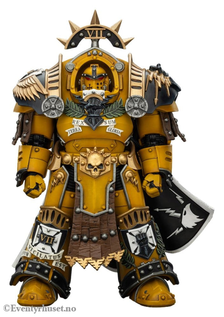Warhammer Imperial Fists Action Figure Legion Praetor in Tartaros Terminator Armourwith Power Sword and Vigil Storm