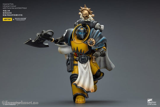 Warhammer Imperial Fists Action Figure Librarian Consulwith Force Axe and Bolt Pistol 12 cm Toys