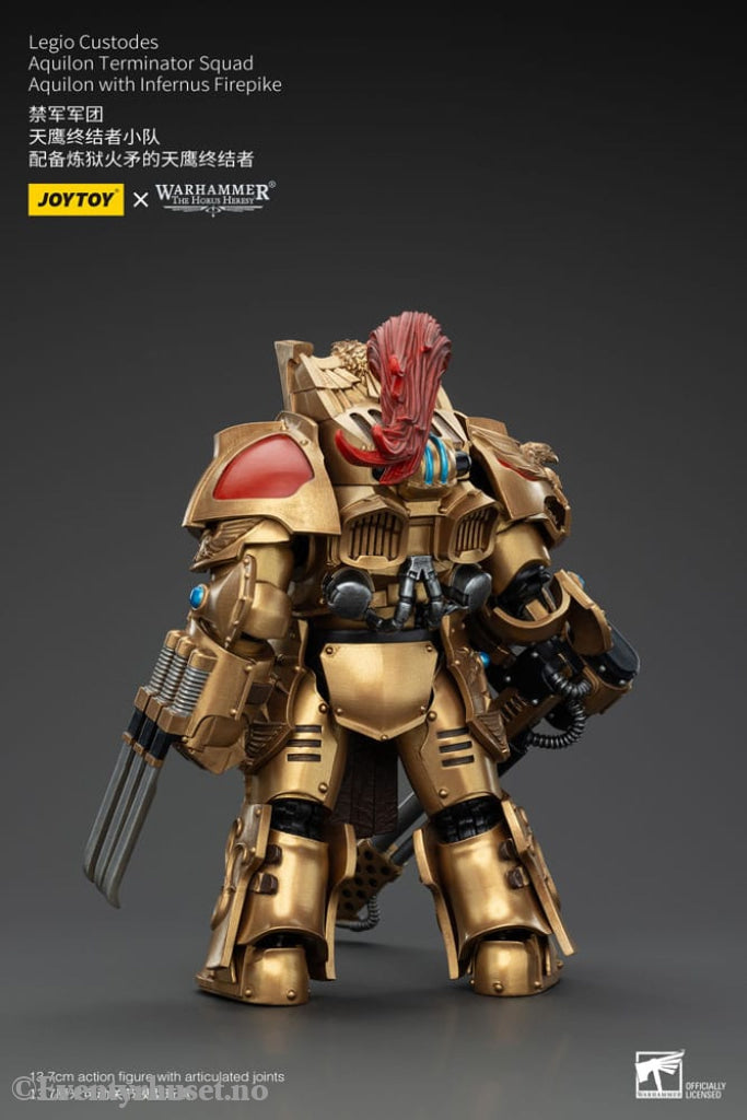 Warhammer The Horus Heresy Action Figure 1/18 Legio Custodes Aquilon Terminator Squad Aquilon with Infernus Firepike 14