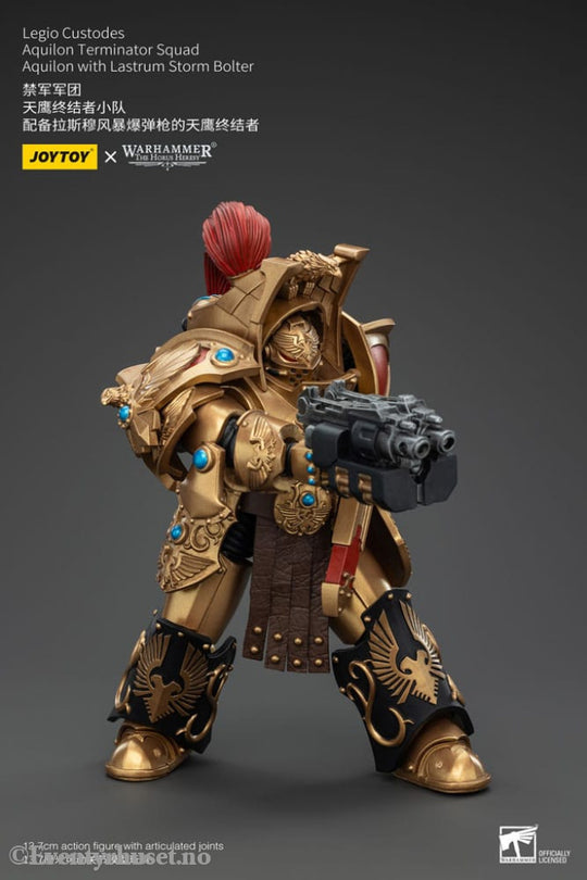 Warhammer The Horus Heresy Action Figure 1/18 Legio Custodes Aquilon Terminator Squad Aquilon with Lastrum Storm Bolter