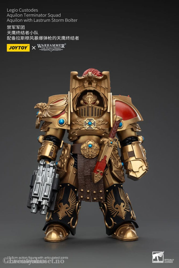 Warhammer The Horus Heresy Action Figure 1/18 Legio Custodes Aquilon Terminator Squad Aquilon with Lastrum Storm Bolter