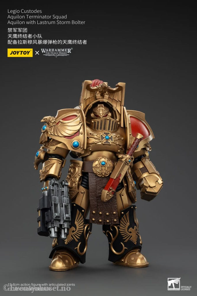 Warhammer The Horus Heresy Action Figure 1/18 Legio Custodes Aquilon Terminator Squad Aquilon with Lastrum Storm Bolter