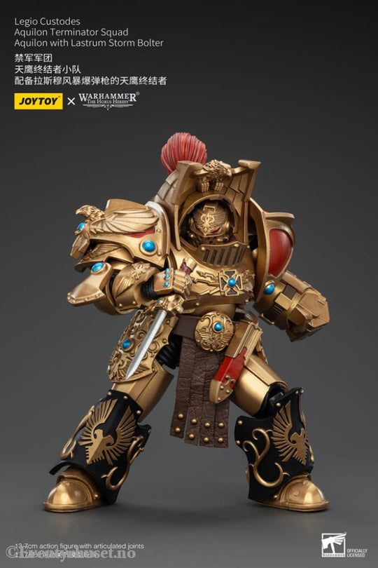 Warhammer The Horus Heresy Action Figure 1/18 Legio Custodes Aquilon Terminator Squad Aquilon with Lastrum Storm Bolter