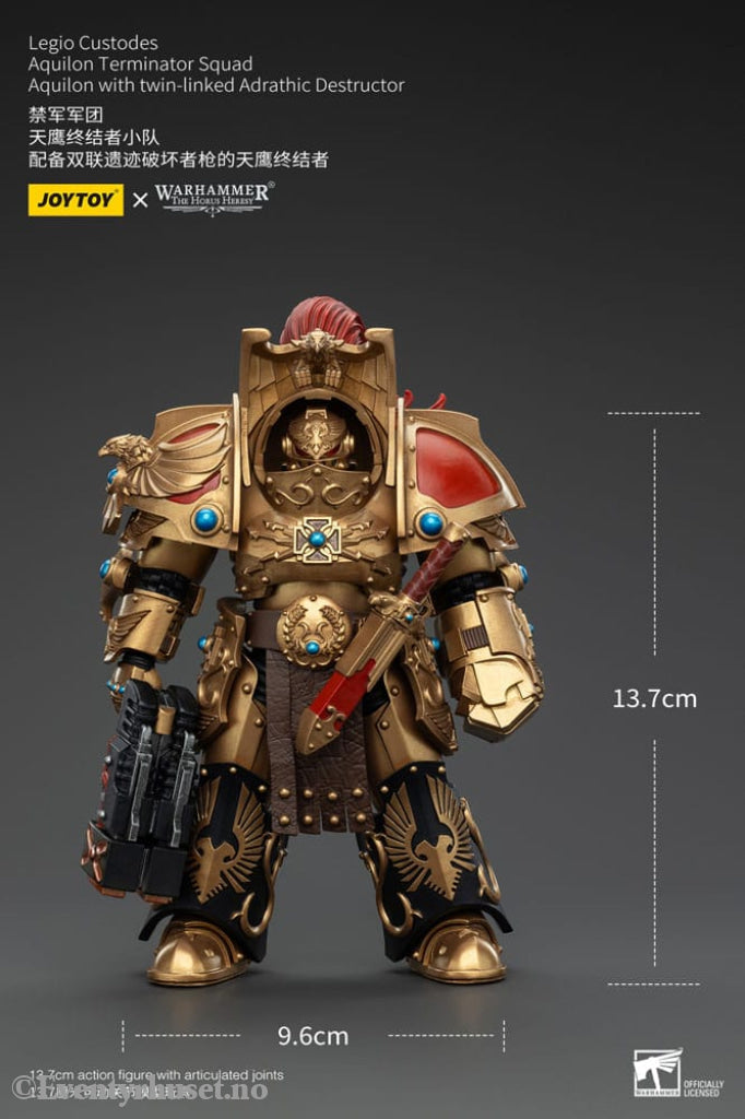 Warhammer The Horus Heresy Action Figure 1/18 Legio Custodes Aquilon Terminator Squad Aquilon with twin-linked Adrathic