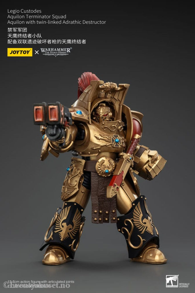 Warhammer The Horus Heresy Action Figure 1/18 Legio Custodes Aquilon Terminator Squad Aquilon with twin-linked Adrathic
