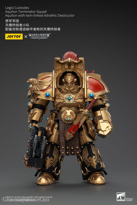 Warhammer The Horus Heresy Action Figure 1/18 Legio Custodes Aquilon Terminator Squad Aquilon with twin-linked Adrathic