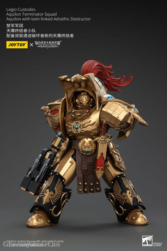 Warhammer The Horus Heresy Action Figure 1/18 Legio Custodes Aquilon Terminator Squad Aquilon with twin-linked Adrathic