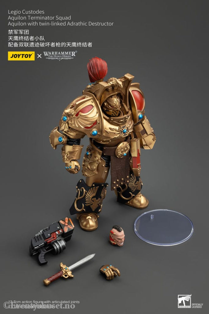 Warhammer The Horus Heresy Action Figure 1/18 Legio Custodes Aquilon Terminator Squad Aquilon with twin-linked Adrathic