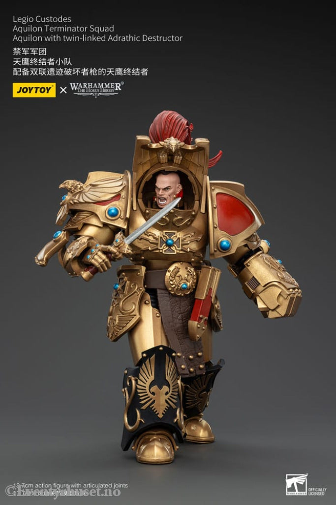 Warhammer The Horus Heresy Action Figure 1/18 Legio Custodes Aquilon Terminator Squad Aquilon with twin-linked Adrathic