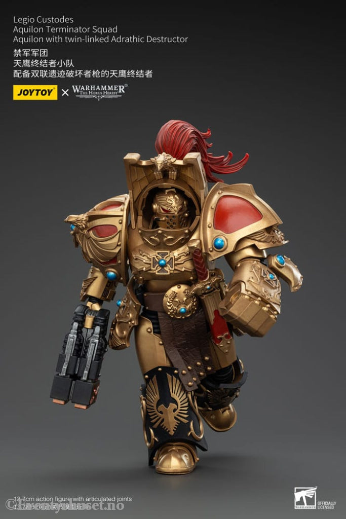 Warhammer The Horus Heresy Action Figure 1/18 Legio Custodes Aquilon Terminator Squad Aquilon with twin-linked Adrathic