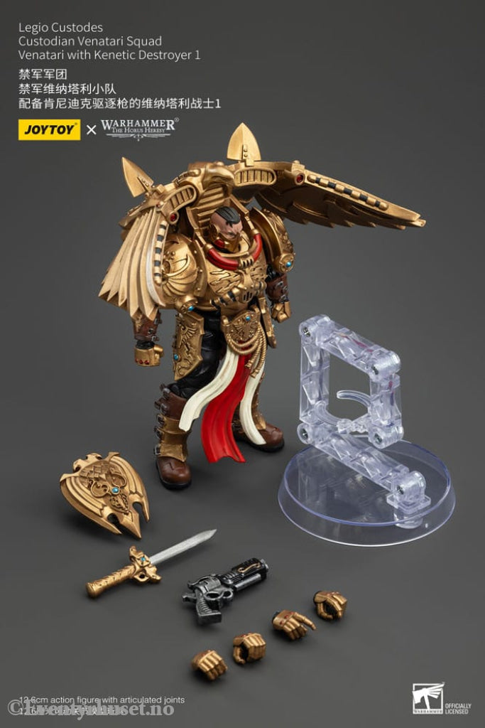 Warhammer The Horus Heresy Action Figure 1/18 Legio Custodes Custodian Venatari Squad Venatari with Kenetic Destroyer 1