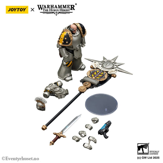 Warhammer The Horus Heresy Action Figure 1/18 lron Warriors Command Squad Chosen with Legion Standard 12 cm Toys