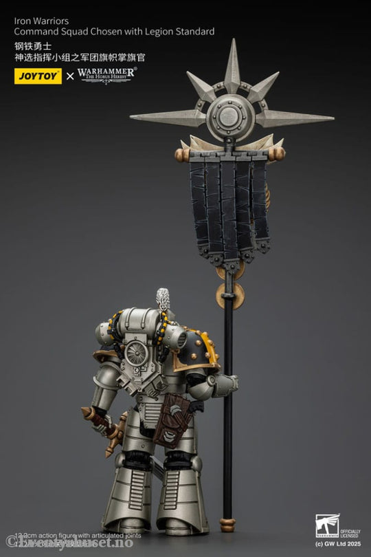 Warhammer The Horus Heresy Action Figure 1/18 lron Warriors Command Squad Chosen with Legion Standard 12 cm Toys