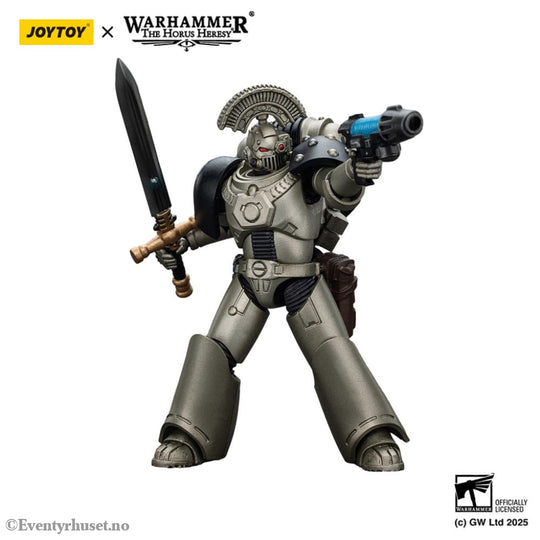 Warhammer The Horus Heresy Action Figure 1/18 lron Warriors MKVI Tactical Sergeant with Power Sword and Plasma Pistol