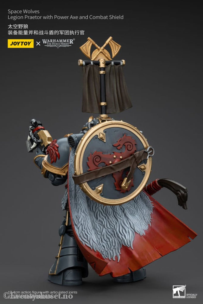 Warhammer The Horus Heresy Action Figure 1/18 Space Wolves Legion Praetor with Power Axe and Combat Shield 12 cm Toys